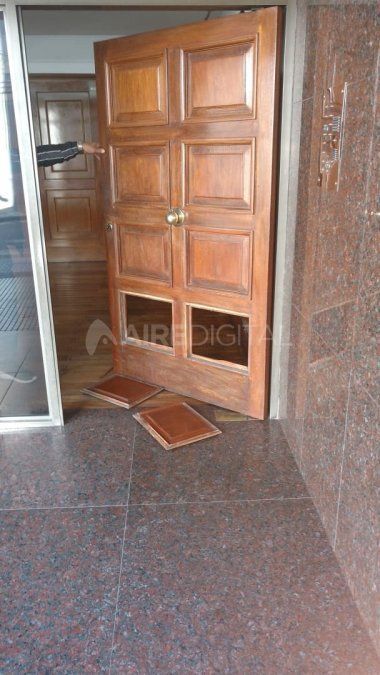 Los destrozos provocados en el edificio