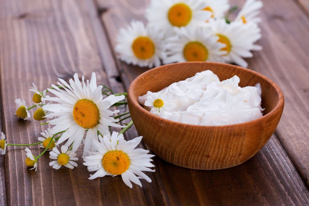Máscara facial de leche y papa.