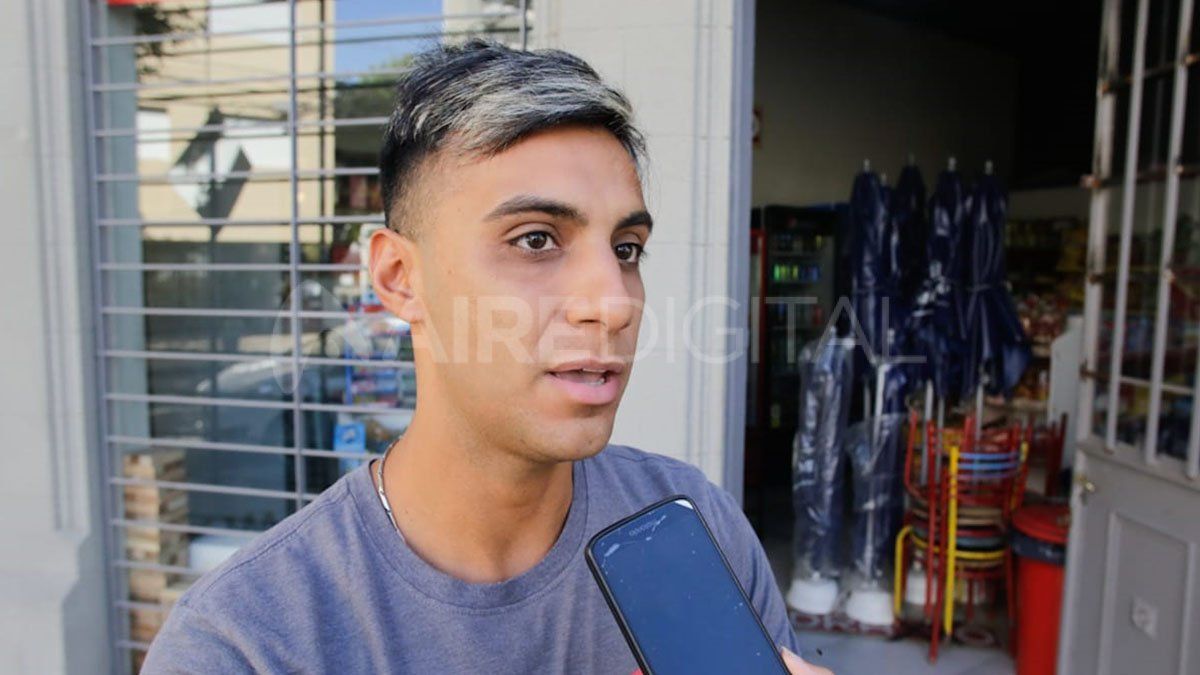 El dueño del local relató lo ocurrido desde el móvil de la radio