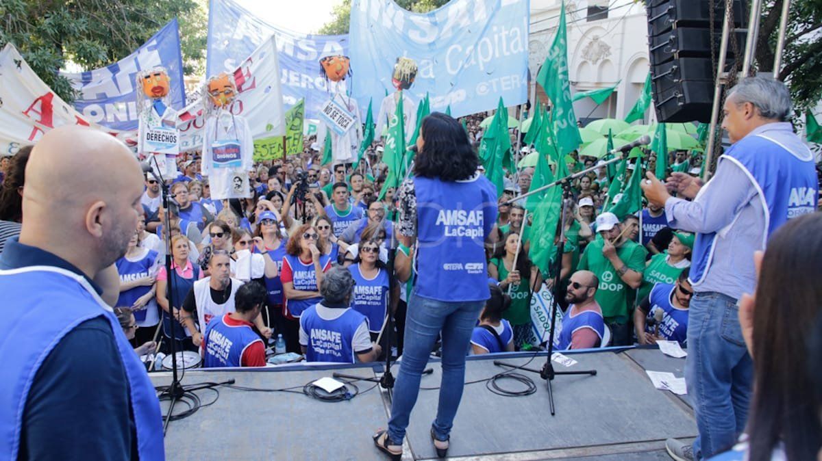 Los docentes de Santa Fe realizaron dos días de huelga en julio, bajo el nombre de
