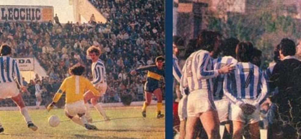 Colón - Boca, en el Metropolitano del 81. Colón cerró uno de los peores torneos de su historia y le costó 14 años volver a la máxima divisional.