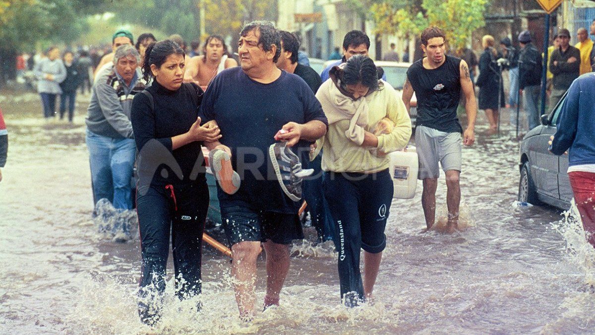 Desazón. Una de las postales que describe uno de los peores momentos de la ciudad.
