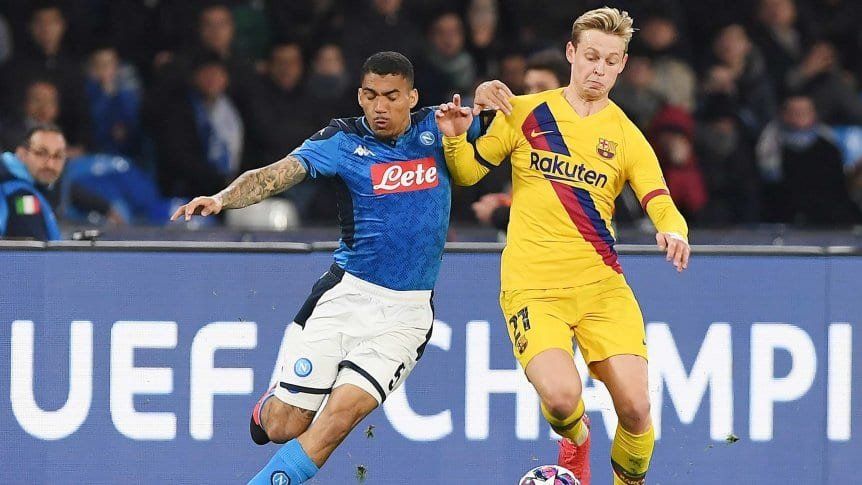 Partido de ida, Nápoli 1-1 Barcelona