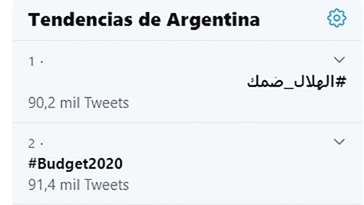 Este miércoles, una frase escrita en árabe fue primera tendencia en Twitter en Argentina. ¿Qué significa?