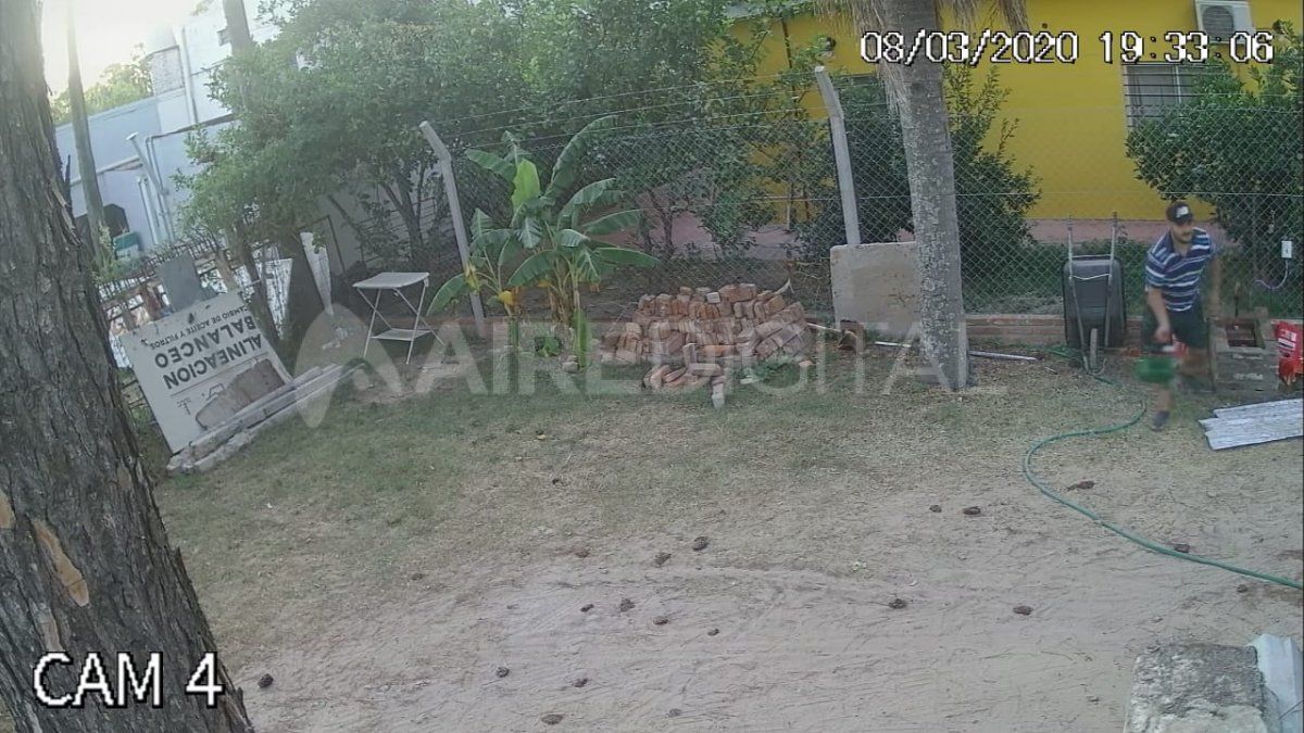 El ladrón fue registrado por las cámaras de seguridad