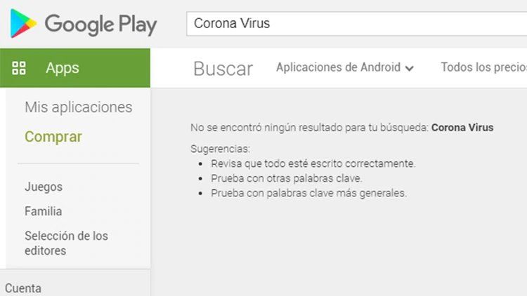 Suspendieron todas las aplicaciones sobre Coronavirus en Play Store