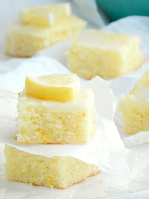 Bocaditos de limón con glasé