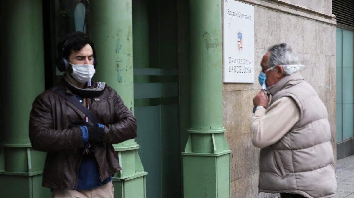 El Hospital Clínic de Barcelona, España.