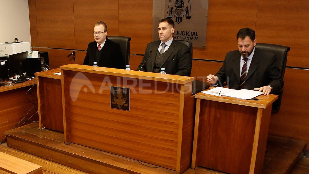 Falkenberg, García Troiano y Mingarini, los jueces que condenaron a Gorosito en primera instancia.