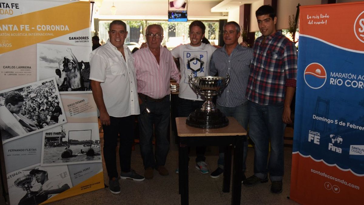 El sábado 18 de marzo de 2017, se encontraron los cuatro santafesinos ganadores de la Santa Fe-Coronda en la historia, y lo hicieron con el vencedor de ese año, el capitalino Damián Blaum. Desde la izquierda, Fernando Fleitas, Carlos Larriera, Blaum, Diego Degano, y Rafael Pérez.