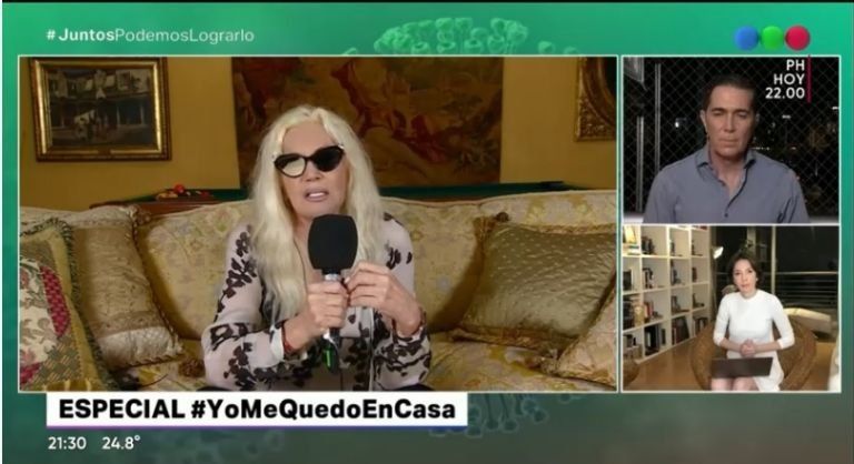 Susana Giménez en el programa de Cristina Pérez y Rodolfo Barilli