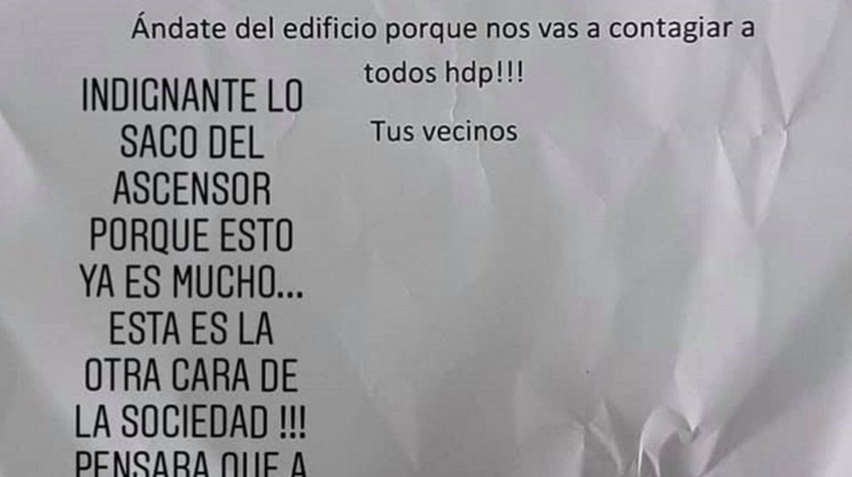 La carta que recibió el farmacéutico