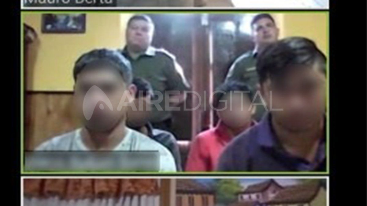 Los cuatro acusados en modo Zoom.