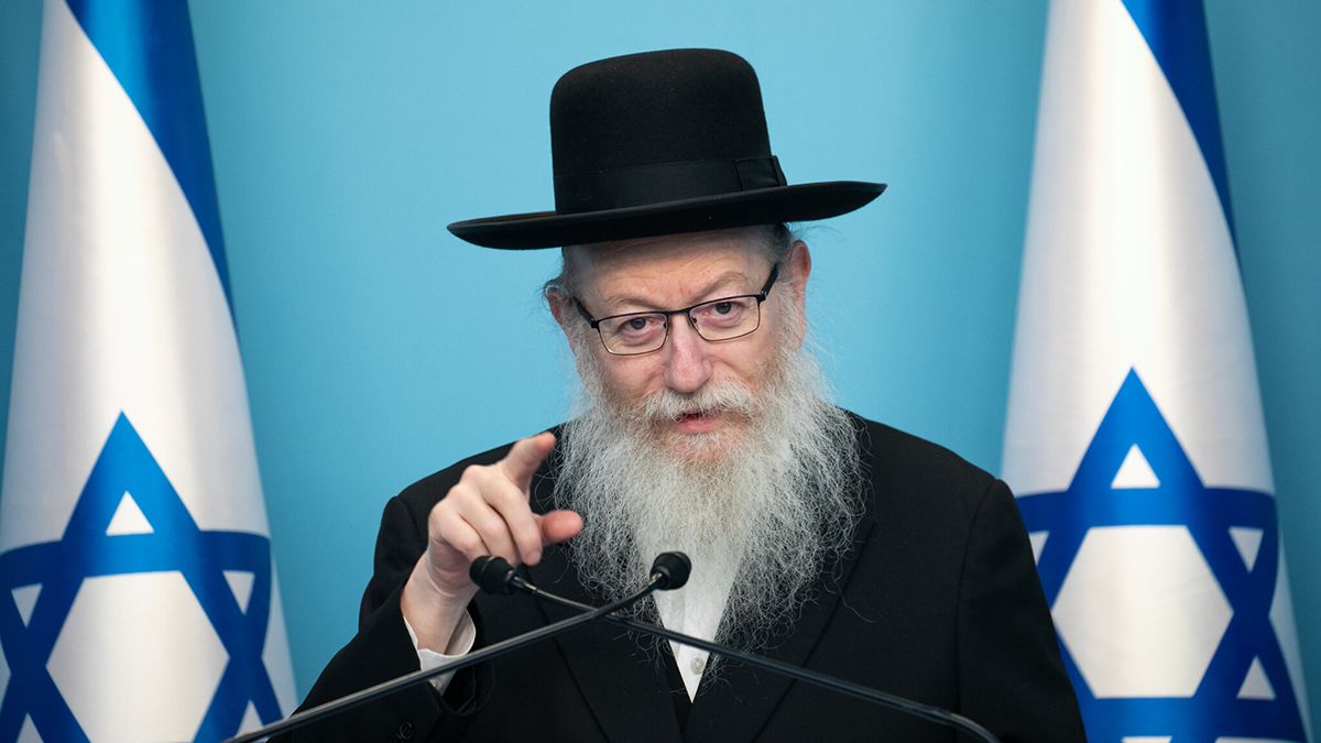 El ministro de Salud de Israel, Yaakov Litzman.