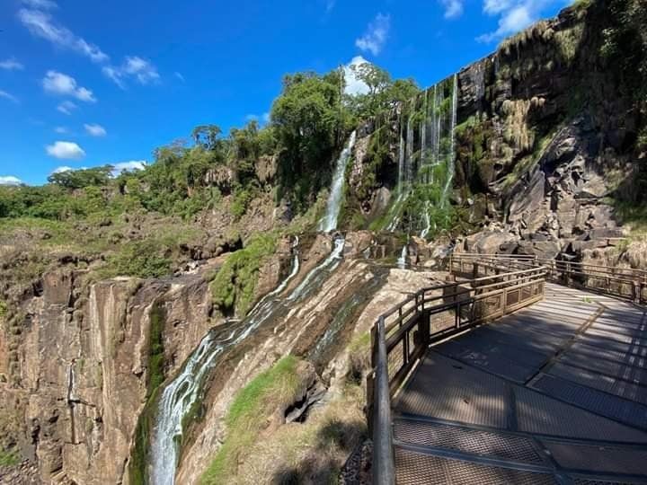 Imagen de las cataratas del Iguazú tomada en los primeros días de abril de este año.