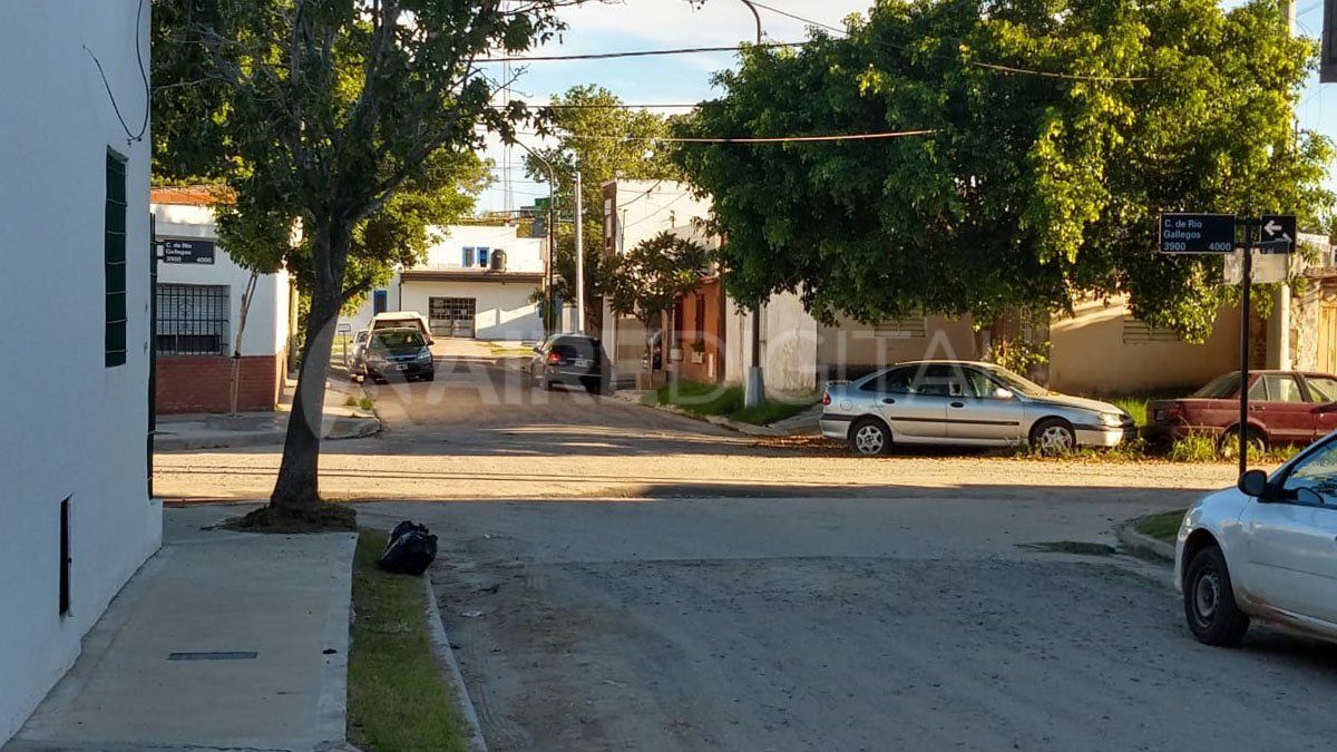 Zona de barrio Chalet que fue escenario de disturbios el martes por la tarde.