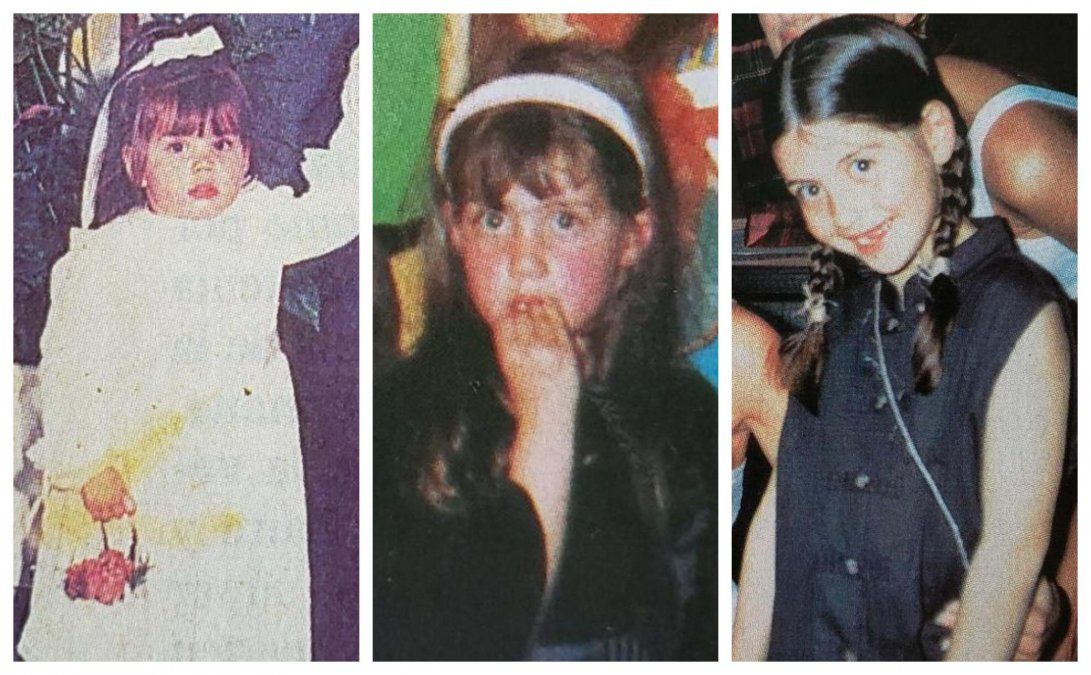 Wanda Nara en su niñez.