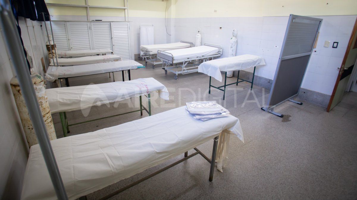 En la sala B del nuevo sector de la guardia del Hospital Cullen hay un área de internación transitoria.