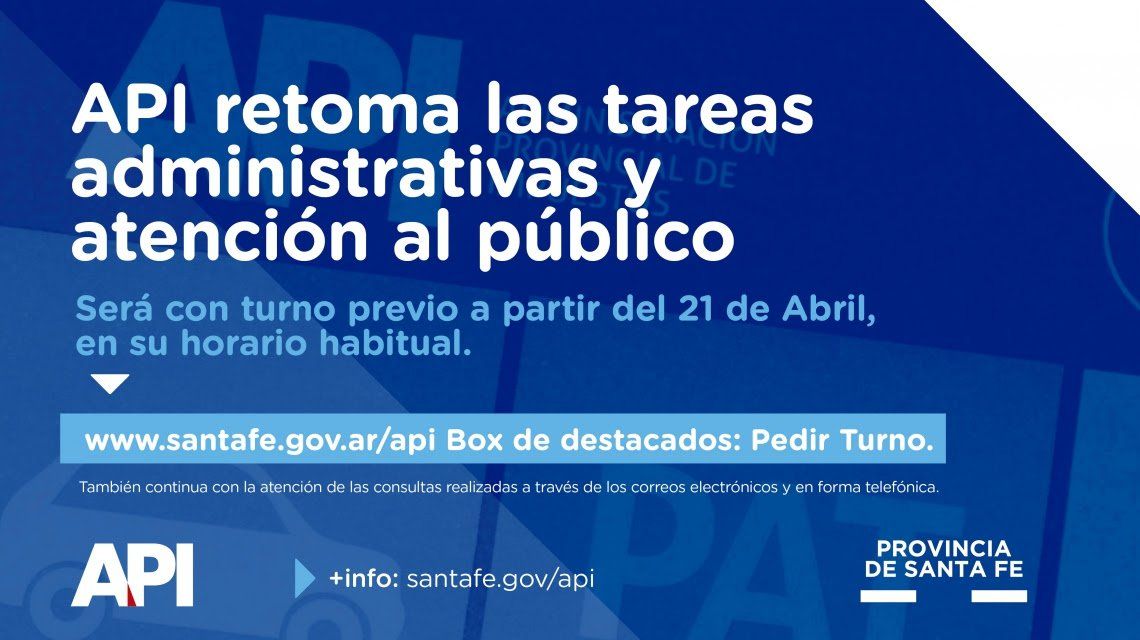 Desde el martes 21 de abril, mediante el otorgamiento de turnos y la atención de consultas por correo electrónico y en forma telefónica.