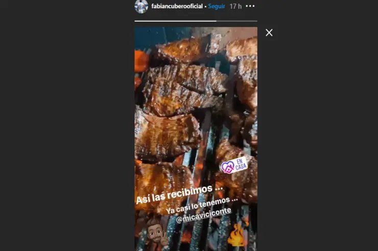 Fabián Cubero recibió a sus hijas con un generoso asado que preparó con Mica Viciconte. ¿Una provocación dirigida a su ex? Crédito: Instagram Fabián Cubero