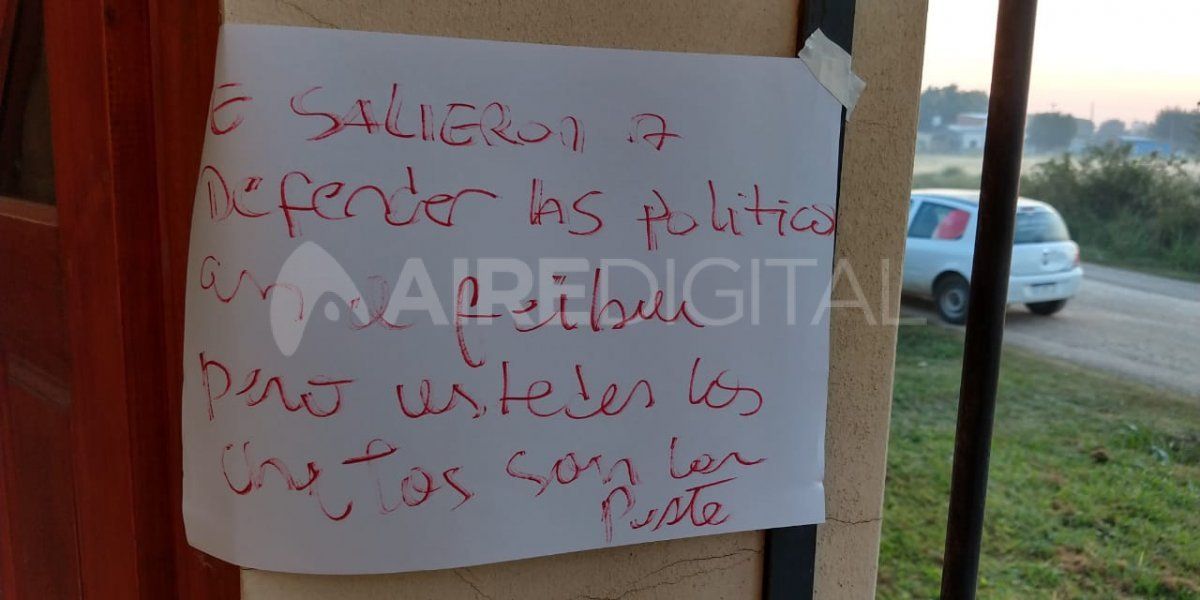 La enfermera encontró el segundo cartel, el domingo 19 de abril.