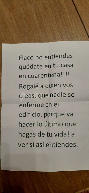 La segunda carta que le enviaron a Fernando, el farmacéutico.