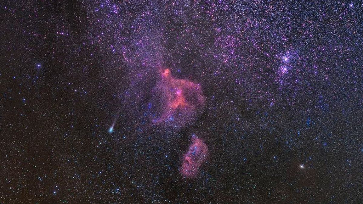 El coma verdoso del cometa 21P/Giacobini-Zinner, capturado en el 2018.