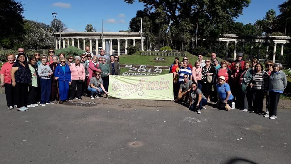 Gran parte de Grupo Fénix en uno de sus viajes a Rosario.