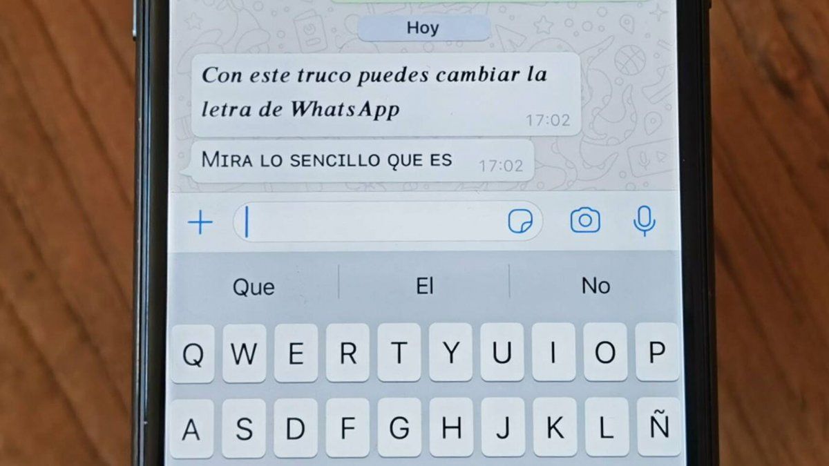 WhatsApp: cómo cambiar el tipo de letra de tus mensajes