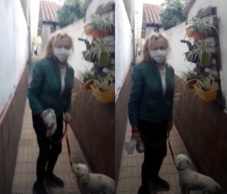 Así encontraron a Zulma Lobato. Pidió una ambulancia de urgencia porque se siente muy mal.