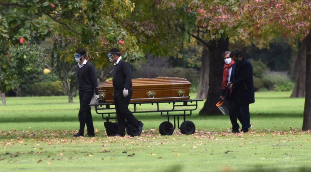 Así fue el solitario último adiós a Goldie Legrand. (Foto: Teleshow).