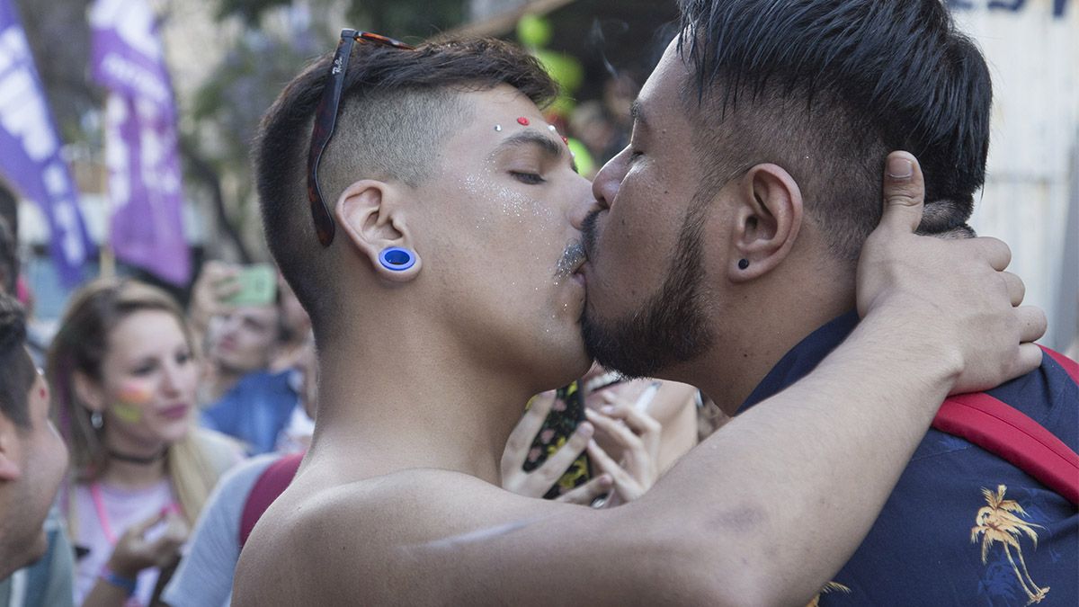 Foto de archivo, Marcha del Orgullo en Buenos Aires, 2018.