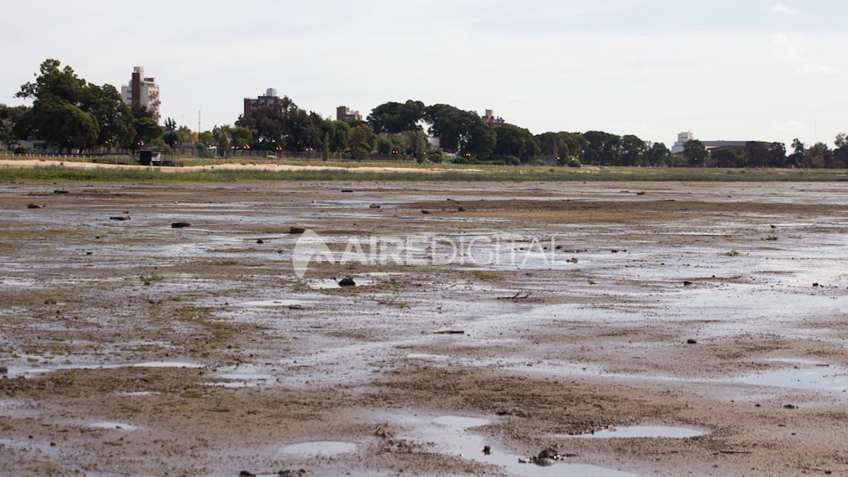 En la costanera de Santa Fe se puede caminar por buena parte del lecho de la laguna Setúbal.