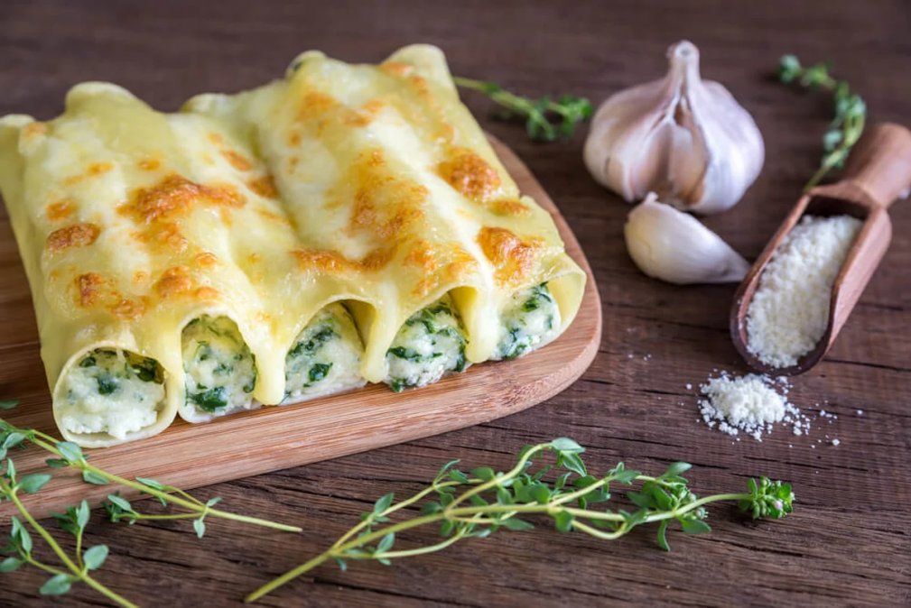 Canelones de verduras
