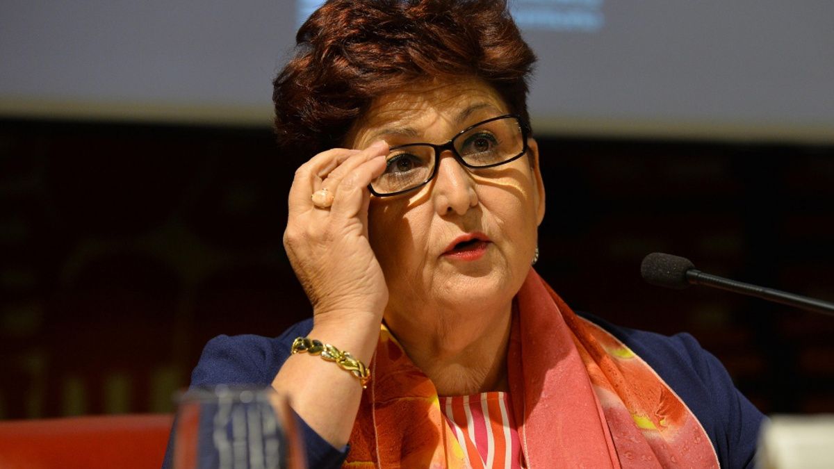 La ministra de las Políticas Agrícolas Teresa Bellanova, del grupo Italia Viva.