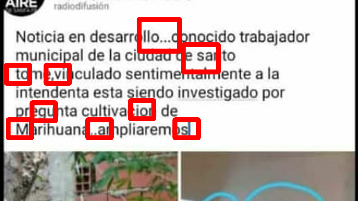 Estos son cada uno de los detalles de la publicación falsa que se difundió y que denotan que no fue realizada por nuestro medio.