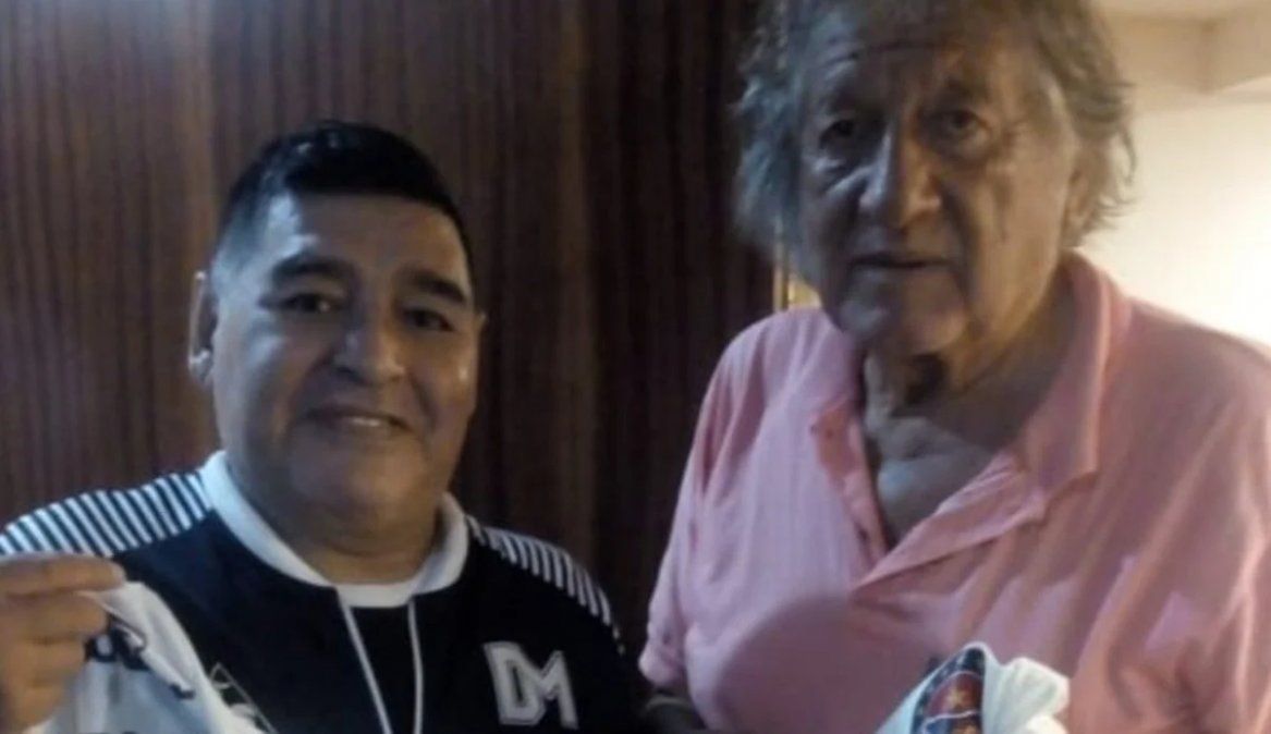 Diego Maradona y Tomás Carlovich se conocieron en febrero de este año en Rosario.