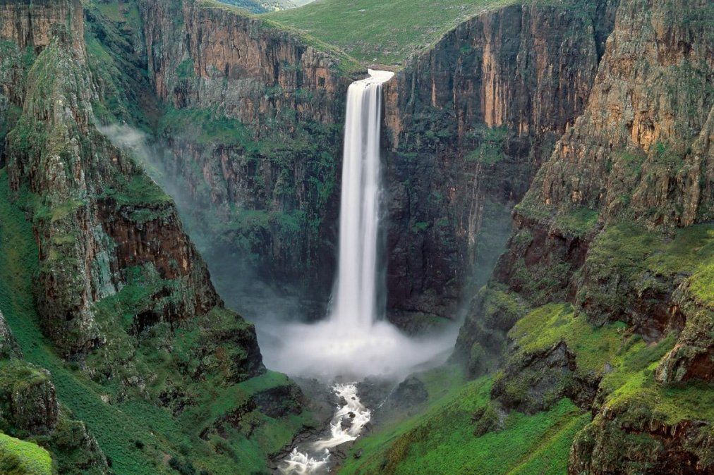 Lesoto, un pequeño reino enclavado dentro de Sudáfrica.