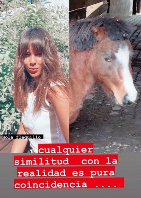 Barby Franco le cortó el flequillo a su caballo y después probó con ella misma. ¿Quedaron iguales?