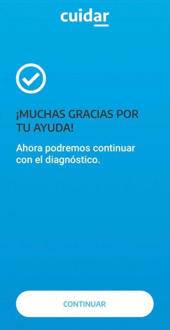 Ahora continúa la etapa de autodiagnóstico de Covid-19.