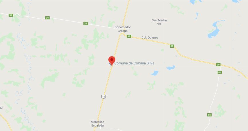 Localidad de Colonia Silva.