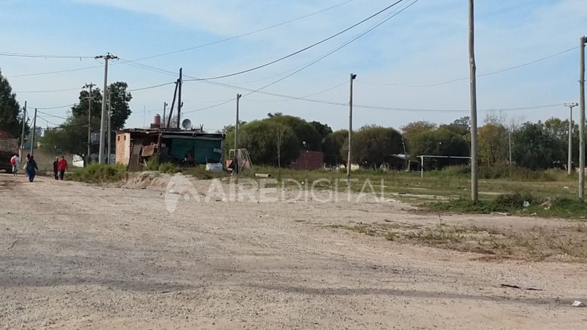 La construcción tiene tres partes y el robo fue en uno de los puntos.