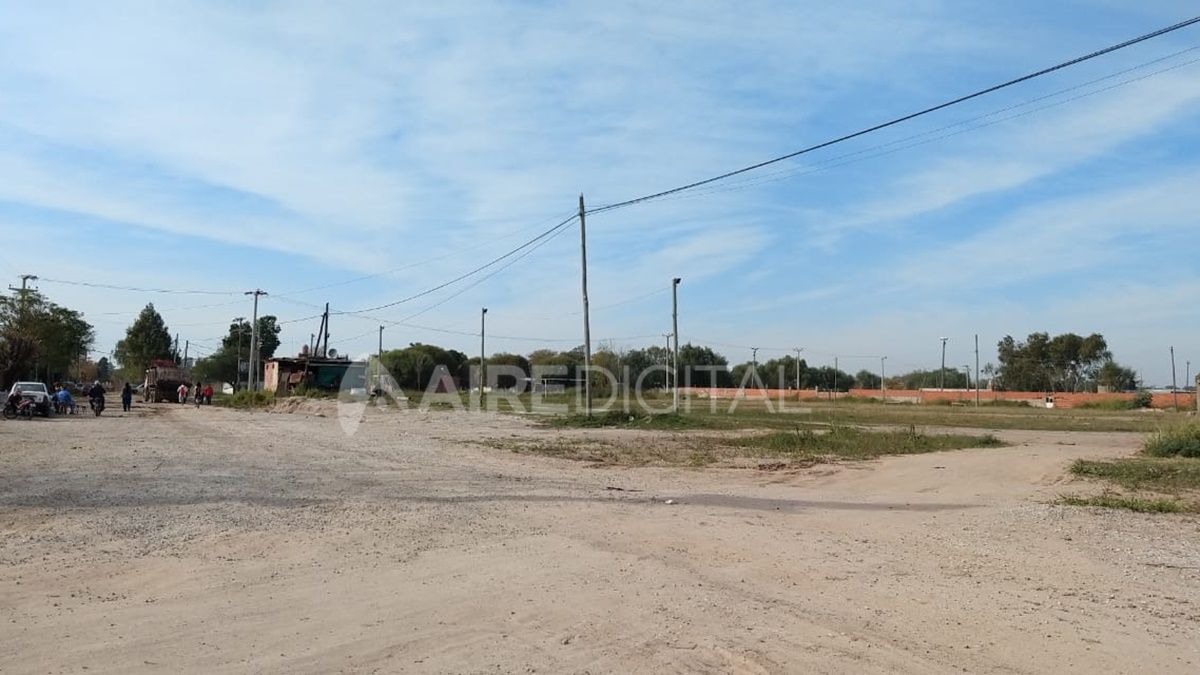 La construcción tiene tres partes y el robo fue en uno de los puntos.