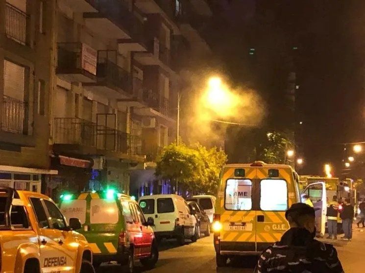 Explosión en un edificio - Mar del Plata