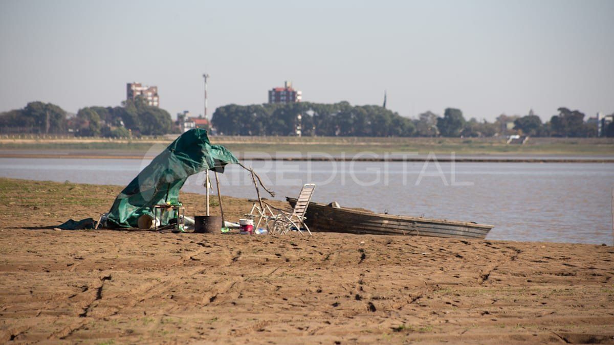 Los pescadores tuvieron que armar sus