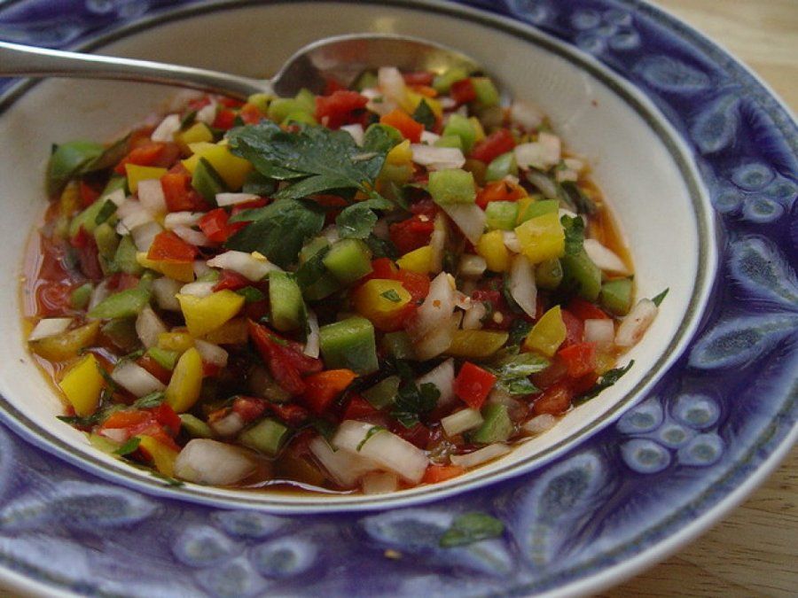 Salsa criolla casera
