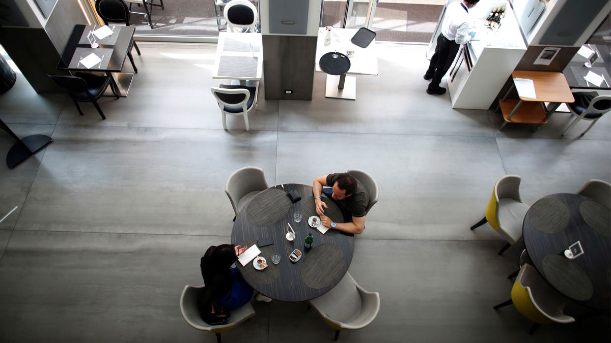 Un restaurante en Milán