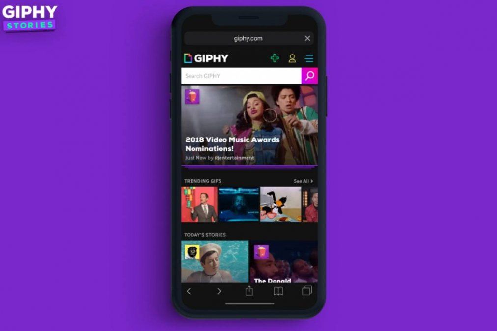 GIPHY en celular