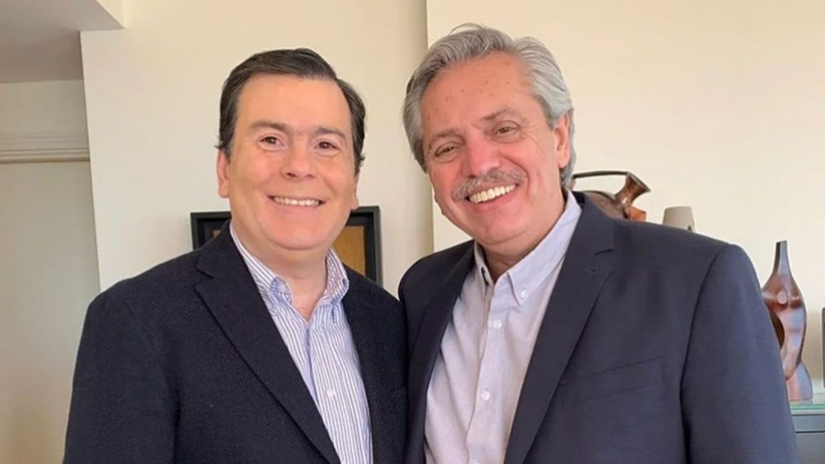 Alberto Fernández y el gobernador de Santiago del Estero, Gerardo Zamora.