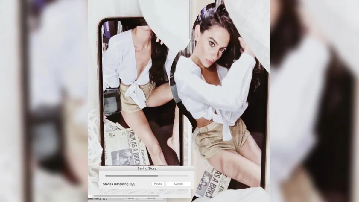 Sesión de fotos virtual (Gentileza: @alana.com.ar )